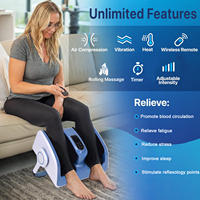Masajeador Eléctrico de Pies Shiatsu con Calor, Vibración y Presión de Aire para Pies, Pantorrillas y Piernas