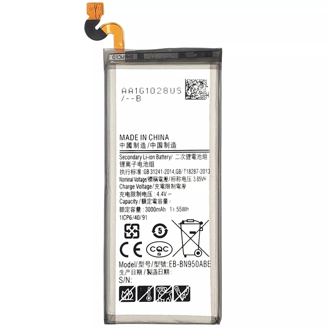 SAM EB-BN95OABE/ NOTE 8 4.4 V 3300 MAh Battery Li-ion Mobile Phone Rechargeable SAM   EB-BN95OABE Model  in NOTE 8   Stock