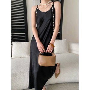 <span class=keywords><strong>Vestido</strong></span> de Satén de Alta Gama, Estilo Francés, 100% Acetato, Elegante y Sofisticado, SN8831 - Product Image 6