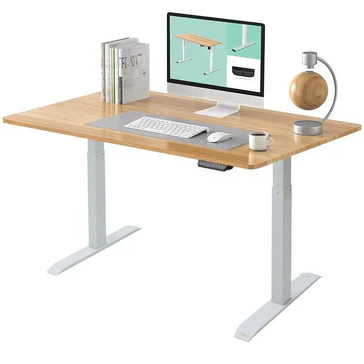 Mesa ergonômica de levantamento direto da fábrica, mesa ajustável para escritório em casa, mesa de mesa ergonômica de altura para sentar e ficar