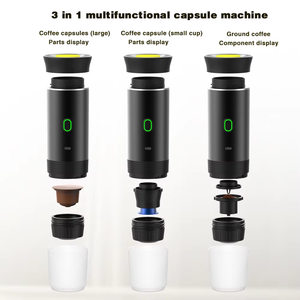 Máy pha cà phê di động đa chức năng 3 trong 1, sử dụng pin, bằng thép không gỉ, khởi động một chạm, JN-02, máy pha cà phê Espresso - Product Image 4