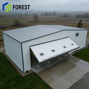 Hangar d'avion en structure acier préfabriquée, design moderne et durable, anticorrosion, pour l'entretien d'hélicoptères, approvisionnement mondial - Product Image 1