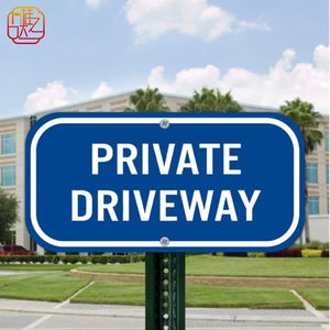 <span class=keywords><strong>Panneau</strong></span> de propriété privée en aluminium durable pour les maisons américaines/canadiennes - Haute visibilité conforme aux normes MUTCD américaines 6x12 pouces - Product Image 1