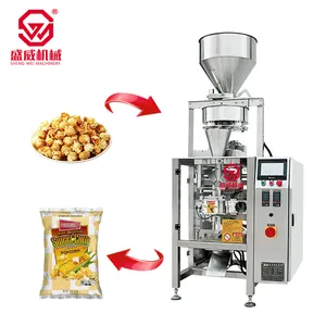 Automatic popcorn plantain chips powder tablet Snack weighing Packing sealing machine 1kg 5g sugar bags packing machine