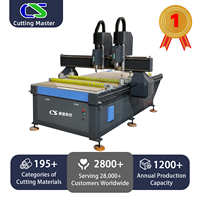 Router CNC 3D 1325 para Madera, con Cambiador Automático de Herramientas Neumático Multicabezal para Fabricación de Muebles