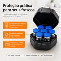 Étui de rangement pliable personnalisé en PLA 3 mm pour flacons d'insuline, peptides, huiles essentielles, cosmétiques et échantillons – Protection optimale