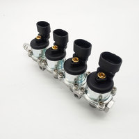 Riel de Inyectores de Gas GNC/GLP de 2 Ohmios, Repuestos para Sistema de Combustible Automotriz con Boquilla para 3, 4, 6 y 8 Cilindros, Tipo IG 7 Dakota LP