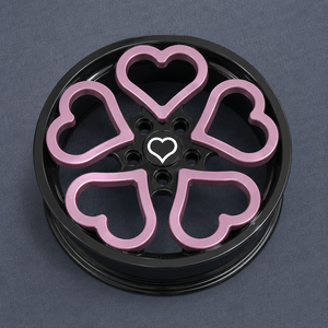 Rines Personalizados en Forma de Corazón, Forjados en Monobloque, Color Negro Brillante y <span class=keywords><strong>Rosa</strong></span>, 5x114.3 5x112, 17 18 19 20 Pulgadas, para Tesla Model 3 Y VW <span class=keywords><strong>Beetle</strong></span> - Product Image 3