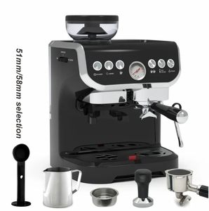 Máquina de café eléctrica <span class=keywords><strong>italiana</strong></span> portátil semiautomática, <span class=keywords><strong>cafetera</strong></span> multifuncional de una sola taza <span class=keywords><strong>3</strong></span> en 1 con molinillo - Product Image 3