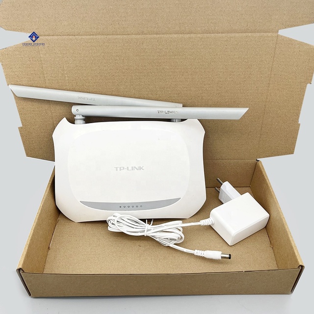 Used T-Link 842N Wireless WIFI Router 300MBPS 2.4G with English Version PPPOE WISP Repeater AP QoS & Firewall for Home Use