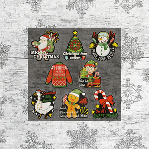 Custom Christmas Embroidery Patch Iron on Chenille Santa Claus Snowman Tree <strong>Grinch</strong> Gingerbread Holiday Applique <strong>Clothing</strong> - Product Image 3