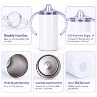 Großhandel: Personalisierbarer 12oz doppelwandiger, vakuumisolierter Sublimations-Edelstahlbecher mit Trinkverschluss, Deckel und Griff
