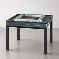 Table de Mahjong et de Jeux de Cartes Entièrement Automatique à Rouleaux Rotatifs, à Bord Incliné, Sans Poussoir de Tuiles, Double Usage Table à Manger