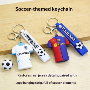 Porte-clés populaire en forme <span class=keywords><strong>de</strong></span> <span class=keywords><strong>maillot</strong></span> <span class=keywords><strong>de</strong></span> célébrité, logo d'équipe <span class=keywords><strong>de</strong></span> football <span class=keywords><strong>de</strong></span> haute qualité, pendentif créatif DIY pour sac à dos, bijou - Product Image 3
