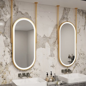<span class=keywords><strong>Miroir</strong></span> <span class=keywords><strong>LED</strong></span> intelligent <span class=keywords><strong>pour</strong></span> <span class=keywords><strong>salle</strong></span> <span class=keywords><strong>de</strong></span> <span class=keywords><strong>bain</strong></span>, <span class=keywords><strong>miroir</strong></span> ovale suspendu au plafond <span class=keywords><strong>pour</strong></span> hôtel, maquillage B & B, décoration <span class=keywords><strong>de</strong></span> <span class=keywords><strong>salle</strong></span> <span class=keywords><strong>de</strong></span> <span class=keywords><strong>bain</strong></span> - Product Image 1