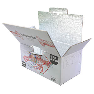 Refroidisseur alimentaire ciré étanche pour poulet <span class=keywords><strong>homard</strong></span> vivant emballage ondulé boîte d'expédition en carton isolée pour viande et poisson congelés - Product Image 3