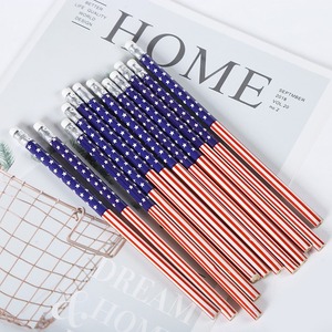 Lápices HB con Diseño de Dibujos Animados de la Bandera Americana, Set de Material Escolar para Niños, Paquete <span class=keywords><strong>al</strong></span> <span class=keywords><strong>por</strong></span> <span class=keywords><strong>Mayor</strong></span>, Artículos de Papelería para el Aprendizaje - Product Image 5