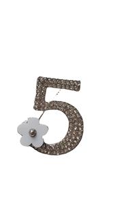 Broches de lujo a la moda número 5 CC para ropa de mujer broche de flores regalo para novia accesorios para joyería - Product Image 6