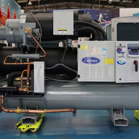 Refroidisseur à vis à eau refroidie d'occasion à économie d'énergie 901KW R134a pour unité de refroidissement centralisée industrielle et commerciale CVC