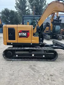 Hot Sale SY75C Hydraulic Crawler Excavator High Performance Earthmoving <b>Machine</b> For <b>Construction</b> Mining And Infrastructure Proje - Product Image 2