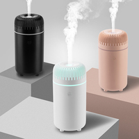 Nouveau diffuseur d'huiles essentielles ultrasonique portable USB mini avec lumière à 7 couleurs pour voiture et hôtel