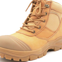 Bottes de travail industrielles MAXITOUGH en gros pour hommes, avec embout en acier et semelle anti-perforation, idéales pour le soudage et les travaux en zone forestière