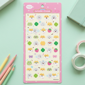 [HIHI Club] Pegatinas 3D de PVC con diseño de palomitas de maíz, hámsteres y personajes de animales coreanos, lindas, para diario, agenda, portátil, a granel - Product Image 3