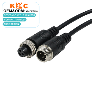 Cable de Aviación GX12, Conector Impermeable M12, Par Macho-Hembra, Línea de Señal para Sensor CCTV - Product Image 1