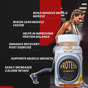 WXW Proteína de Crecimiento Muscular Gomitas Biotina Vitamina B12 Proteínas Gomitas Whey Boost Muscle Protein Gummy - Product Image 5