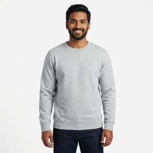Latest Design Men's Crew Neck <b>Sweatshirts</b> Top Selling Custom Logo Men Streetwear Quick Dry Comfortable <b>Sweatshirt</b> - Product Image 1