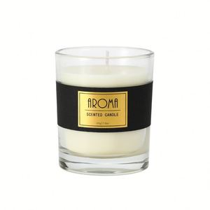 Bougie d'aromathérapie dans un récipient en verre transparent, faite à la main, cylindrique, sans fumée, en cire de soja, parfum longue durée, à base de plantes - Product Image 5
