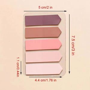 100 Hojas de Notas Adhesivas PET de 5 Colores, Etiquetas de Índice Coloridas Autoadhesivas con Indicador de Flecha para Estudiantes - Product Image 2