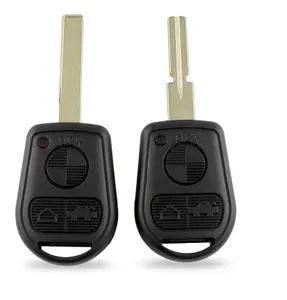 Coque de remplacement pour clé de voiture à 2/3 boutons compatible avec E31 E32 E34 E36 E38 E39 <span class=keywords><strong>E46</strong></span> Z3 Z3i M3 X5 Z4 325 330i Ci Xi - Product Image 1