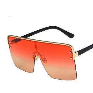 Lunettes de soleil carrées vintage surdimensionnées à verres uniques UV400 pour femme – Meilleures ventes - Product Image 4