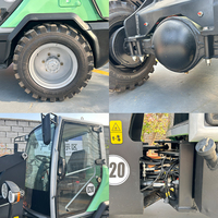 Cinese nuovo caricatore elettrico 1.2ton 1200kg alimentato a batteria elettrico multifunzione piccolo caricatore con cabina