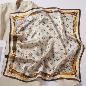Pañuelo <span class=keywords><strong>de</strong></span> Seda <span class=keywords><strong>de</strong></span> Morera 100% Meng, Cuadrado <span class=keywords><strong>de</strong></span> 68x68cm, Estampado Floral, para Primavera <span class=keywords><strong>y</strong></span> Otoño - Product Image 4