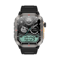 Reloj inteligente Karen M 3ATM GPS HK84, pantalla AMOLED de 1.952 pulgadas, batería de 400mAh, entrenamiento GPS, Mensaje de llamada, brújula, altitud