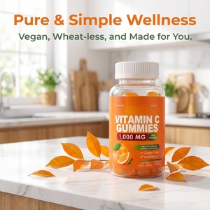 Gomitas de Vitamina C NurtureNova (1000mg, Sabor Natural a Soda de Naranja y Crema), 60 Gomitas para Adultos, 2 Gomitas por Dosis, Apoyo Energético - Product Image 1