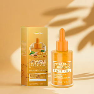 Private Label Organic Vegan <strong>Vitamin</strong> <strong>C</strong> &amp; Turmeric Face <strong>Serum</strong> Oil Skin Brightening &amp; Whitening For Dark Spots Facial Care - Product Image 1