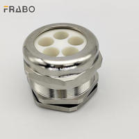 Presse-étoupe industrielle multi-trous en acier inoxydable 304SS étanche IP68 pour usage extérieur, avec filetages PG/NPT/G/M pour câbles basse tension