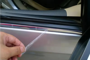 Piastra di protezione del bordo del nastro Anti-collisione con griglia per paraurti per Auto adesivo adesivo con rivestimento cromato per modanatura Stickers Stickers - Product Image 2