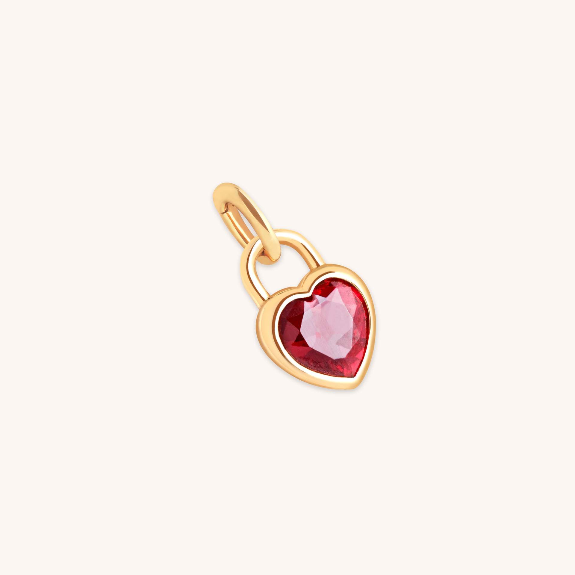 Pendentif zircon amour rouge