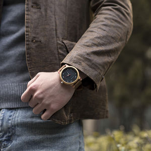 BOBO UCCELLO Mani Luminose di Legno Orologi del Quarzo di Modo Orologi Da Polso Orologi per Gli Uomini e Le Donne in Scatola <span class=keywords><strong>Regalo</strong></span> di Giorno di san valentino - Product Image 6