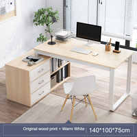 Meja Kantor Kamar Tidur Modern Sederhana Tipe Baru Harga Menarik Dengan Rak Buku