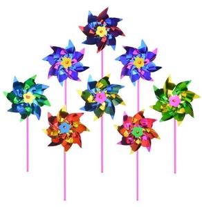 NUEVO Molino de Viento de Plástico, Molinillos Decorativos para Fiestas, Molinillos DIY para Niños, Juguete para Jardín, Decoración para Fiestas en el Césped - Product Image 2
