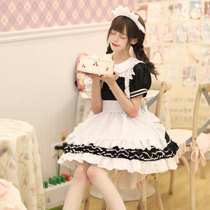 Cute Black And White Classic Maid Outfit Women Cosplay Costume Plus Size European And Japanese Style Anime Role Playing - Product Image 4
