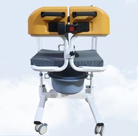 Chaise de transfert hydraulique multifonctionnelle pour handicapés Chaise d'aisance mobile Chaise de soins pour personnes âgées