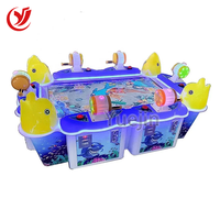 Simulateur de pêche électrique commercial pour 6 personnes, machine de jeu d'arcade vidéo à pièces pour enfants, divertissement pour aire de jeux pour enfants