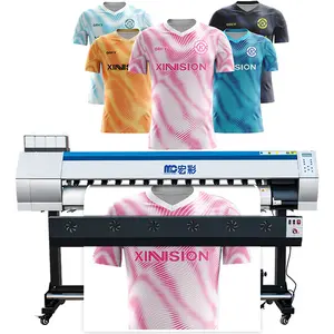 China cheapest price 1.6m/1.8m eco solvent sublimation printer for sale with Dx5/XP600/I3200 heads for fabric cloth t-shirt