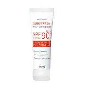 FPS 30+ FPS 50+ Creme Protetor Solar Vitaminado OEM de Marca Própria 100% Natural Loção Protetor Solar Feminino Adultos Cuidados com a Pele Creme Protetor Solar